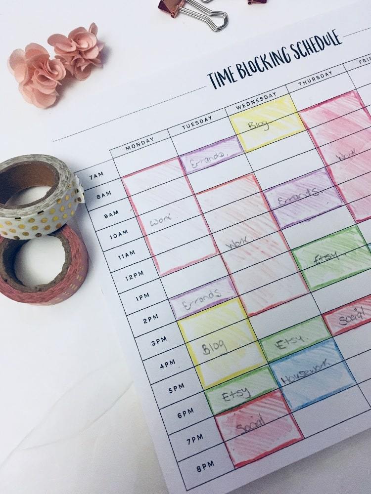 9 Printable Time Blocking TEMPLATES Updated For 2022 9 Printable Time Blocking TEMPLATES Updated For 2022