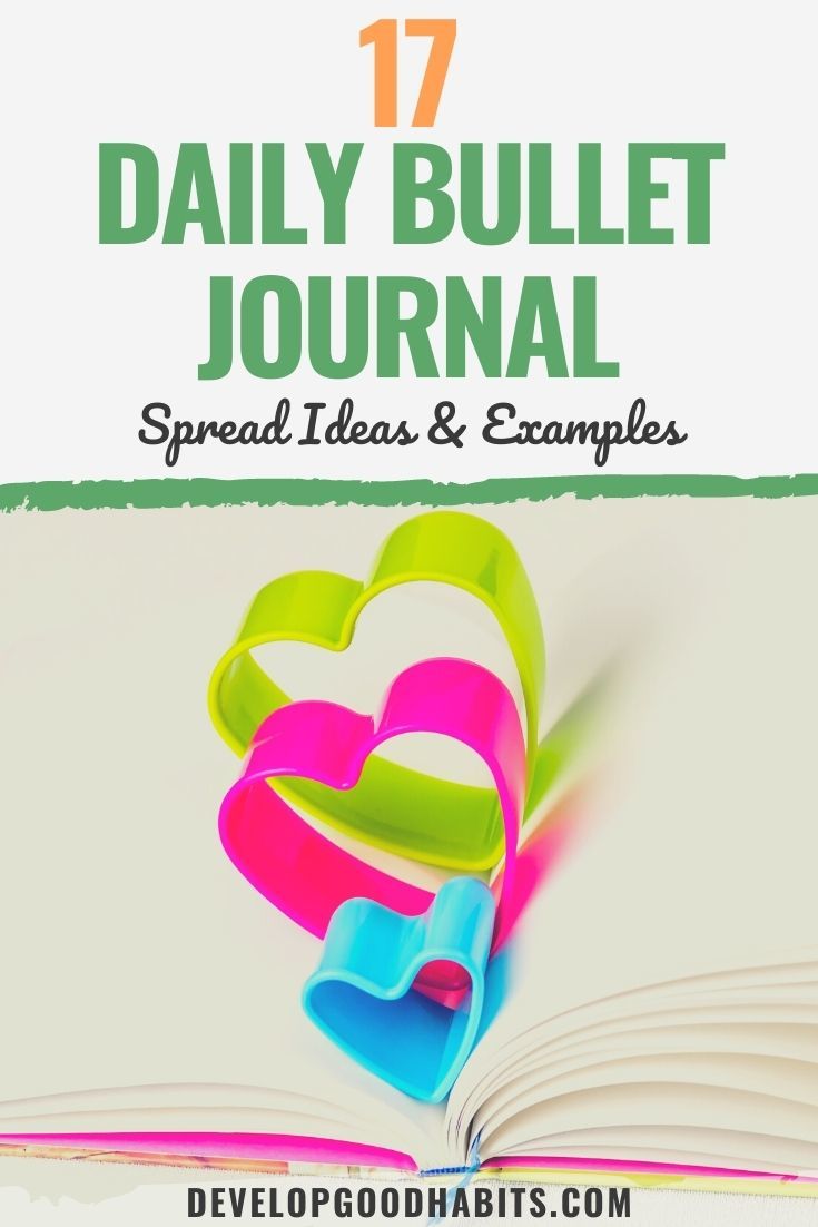 17 Daily Bullet Journal Spread Ideas & Examples