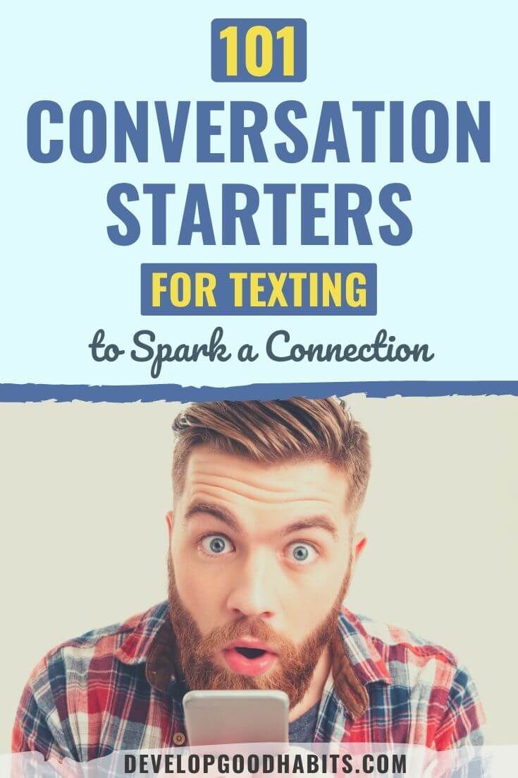 101 démarreurs de conversation pour envoyer des SMS pour créer une connexion