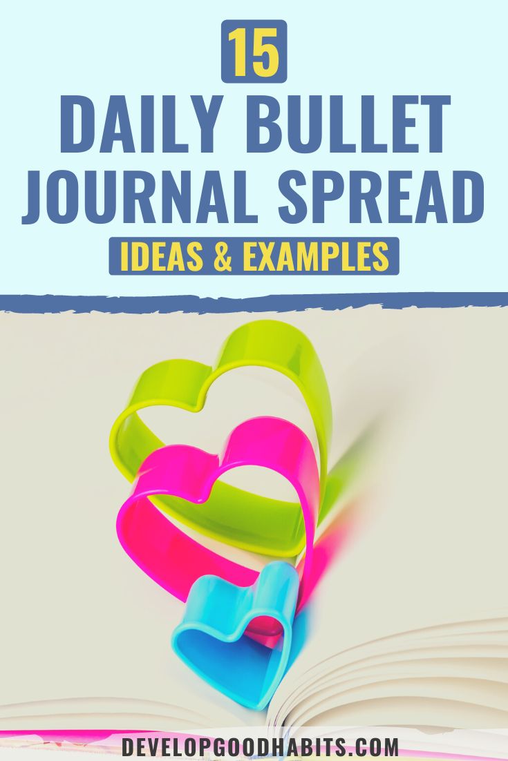 15 Daily Bullet Journal Spread Ideas & Examples