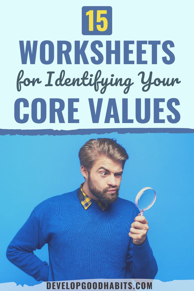 15 Worksheets for Identifying Your Core Values