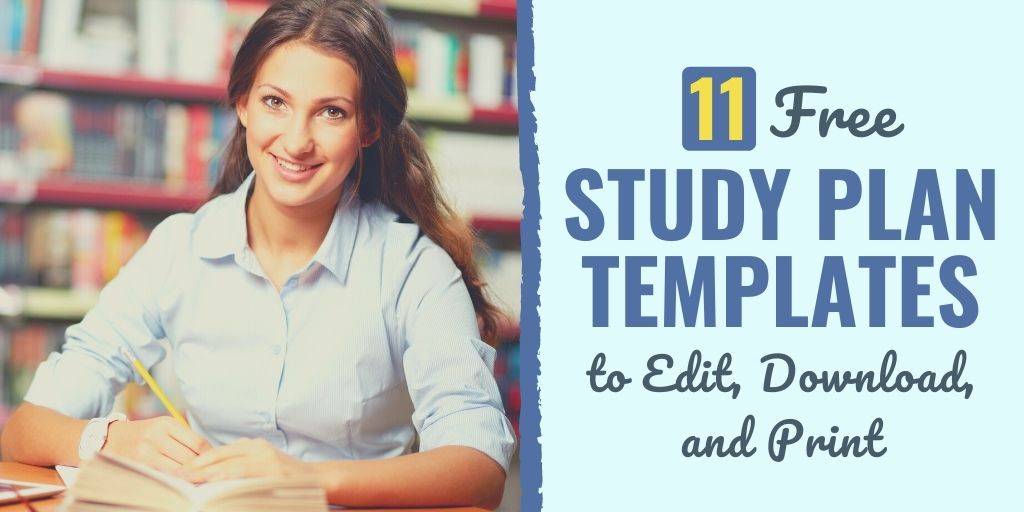 study plan example | study plan template for scholarship | study plan template excel
