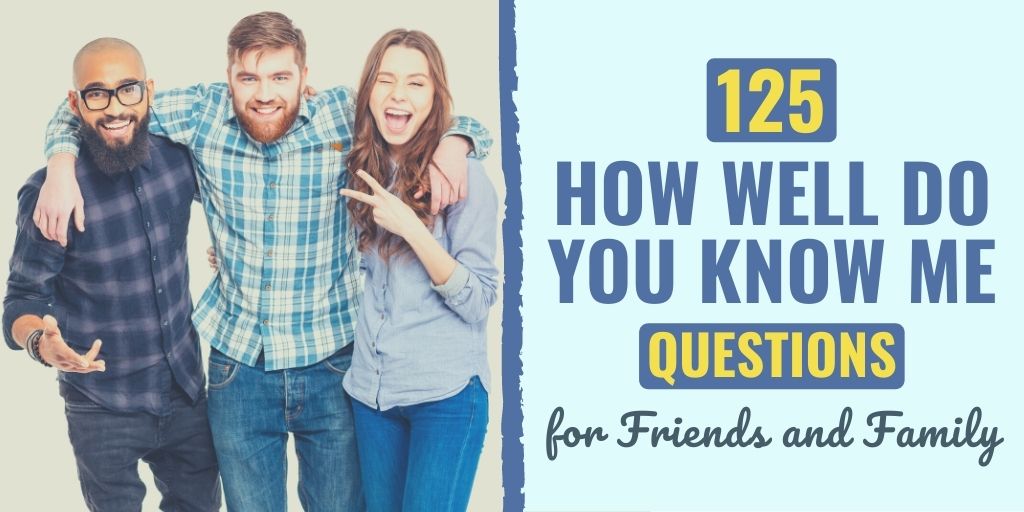 125 How Well Do You Know Me Questions for Friends and Family