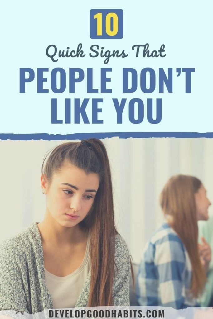 signs people dont like you | signs people like you | how to act around someone who doesnt like you