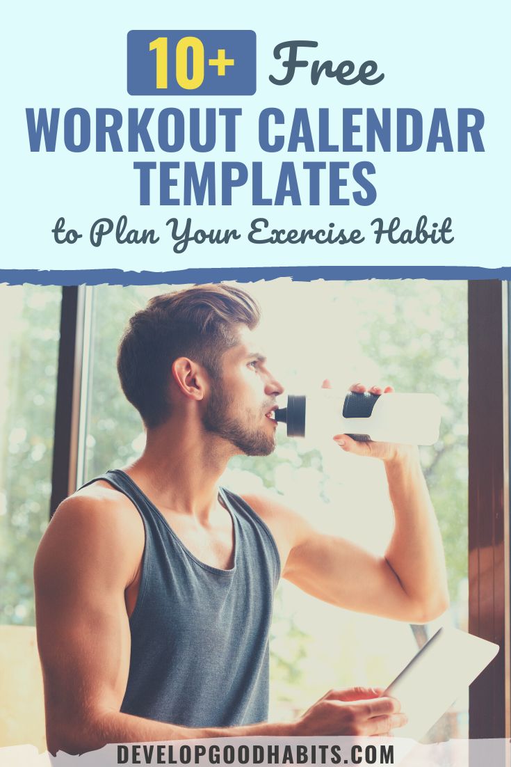 13 Free Workout Calendar Templates to Plan Your Exercise Habit