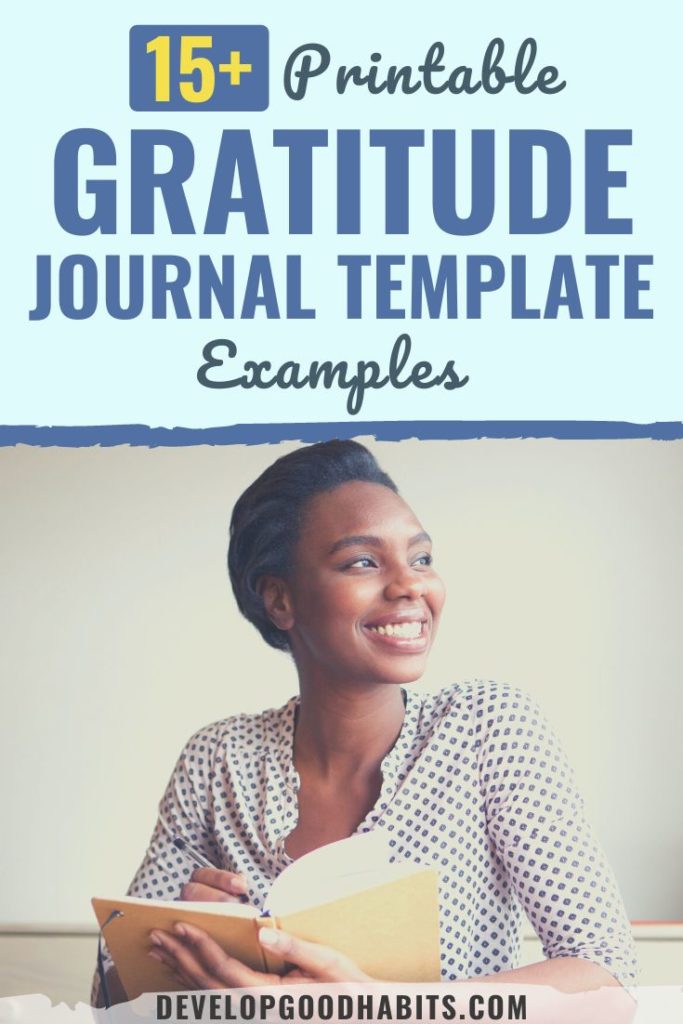 gratitude journal template | printable gratitude journal template | gratitude journal template examples