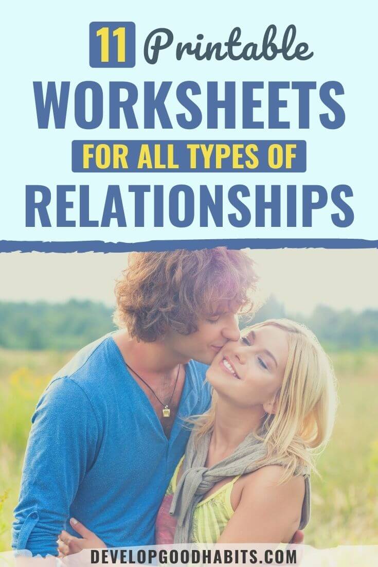 11 Printable Worksheets for All Types of Relationships