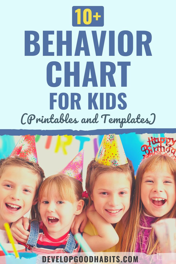 12 Behavior Chart for Kids (Printables and Templates)