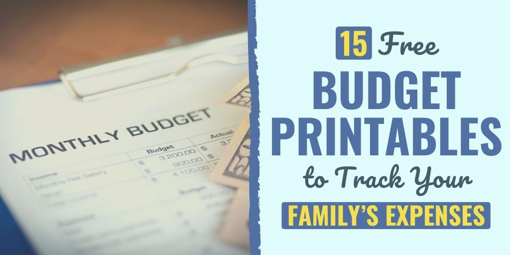 17 Free Budget Printables to Track Your Family's Expenses