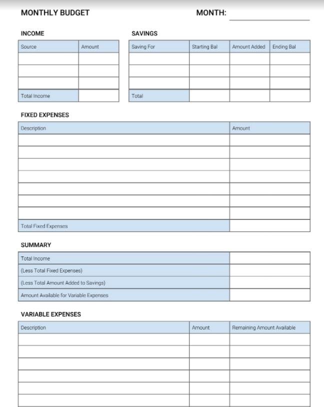 free budget printables 2020 pdf | free weekly budget printables | budget mom printables