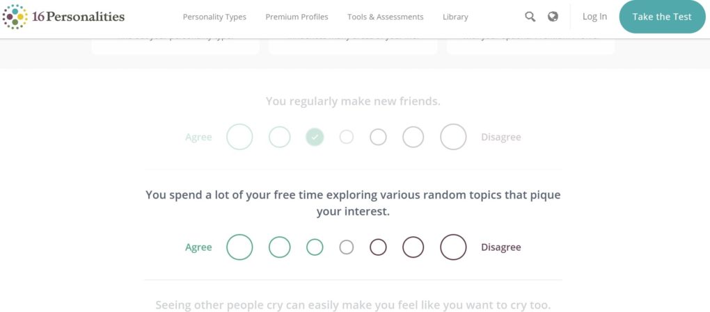 Neris Type Explorer Personality Test