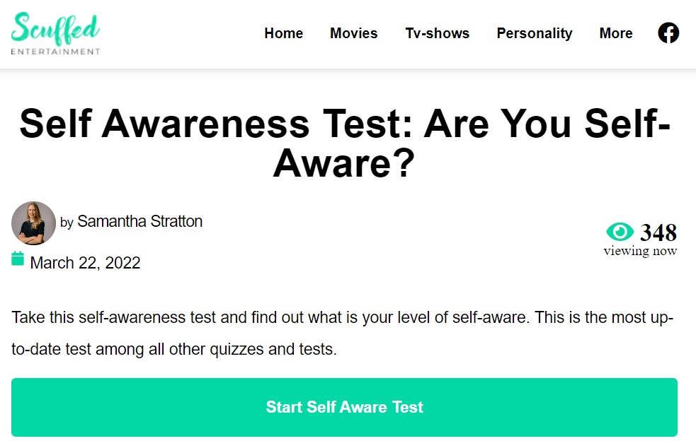 mindfulness test | self-discovery test | self-evaluation test