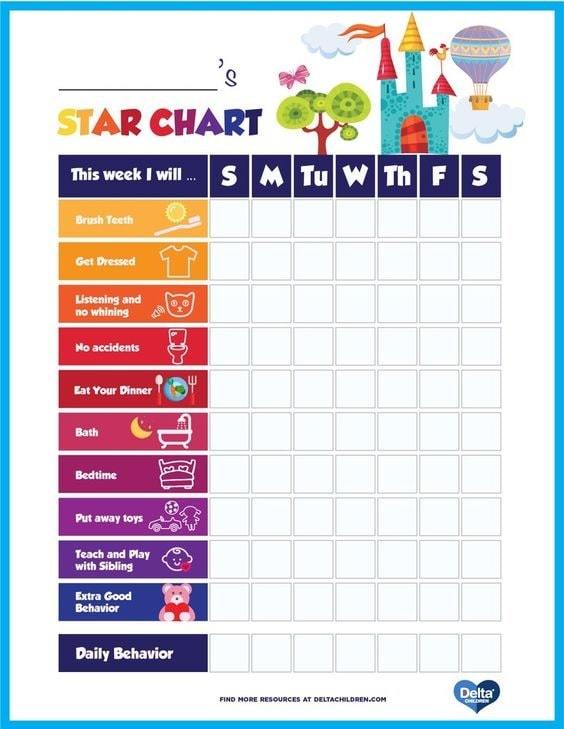 9-behavior-chart-for-kids-printables-and-templates