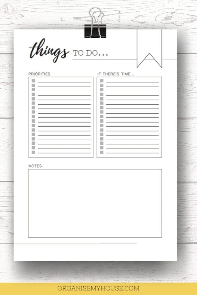 Weekly to Do List Weekly Checklist Weekly Tasks (Download Now) 