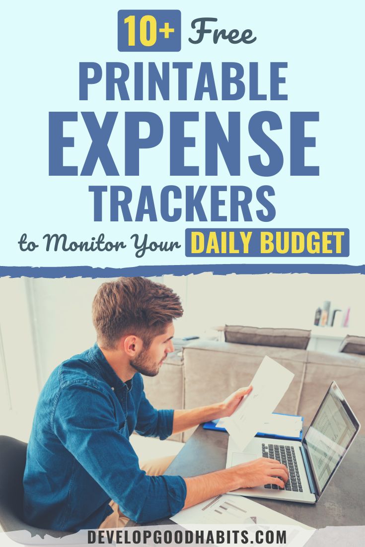 11 Free Printable Expense Trackers to Monitor Your Daily Budget