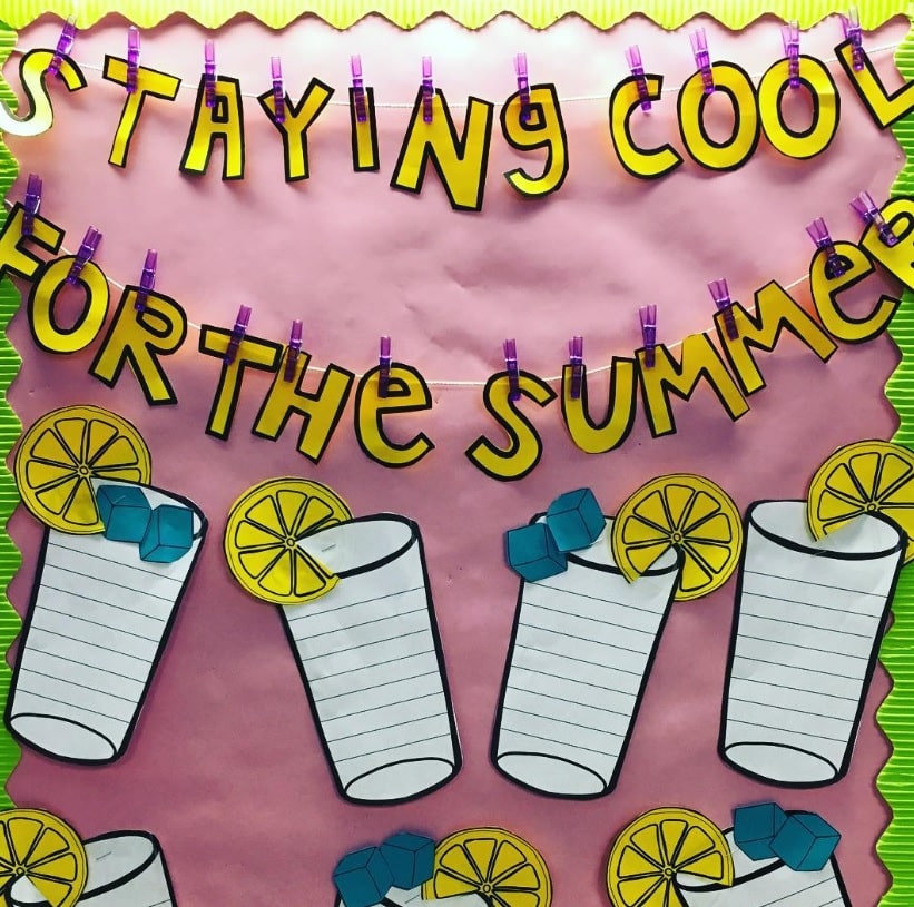 bulletin board for summer season | summer bulletin board ideas for toddlers | bulletin board ideas for summer