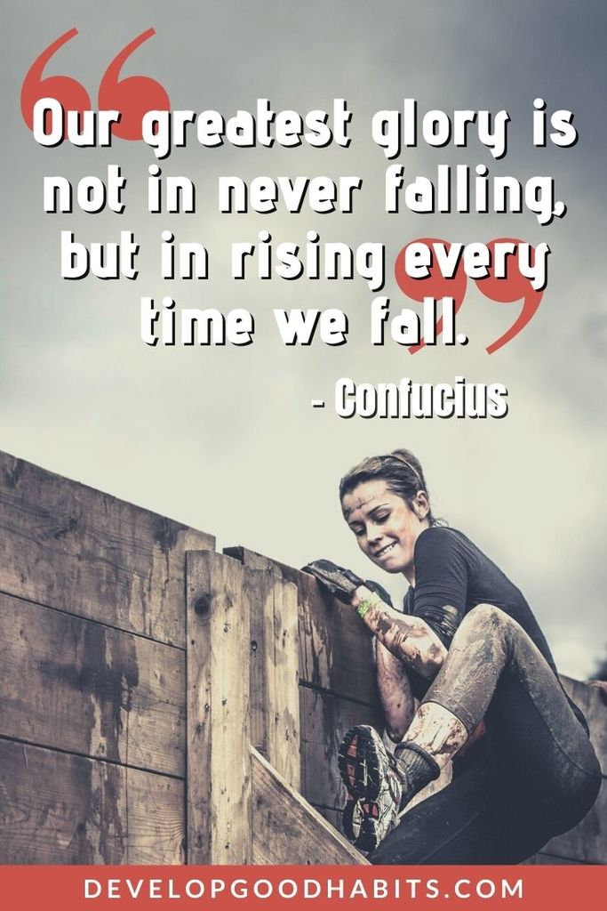 Warrior Quotes - “Our greatest glory is not in never falling, but in rising every time we fall.” – Confucius | inspirational warrior quotes | motivational warrior quotes | warrior quotes short #quote #quotes #warrior