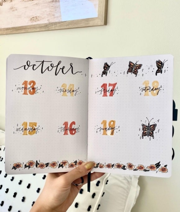 bullet journal ideas and templates for october | bullet journal ideas | simple bullet journal ideas