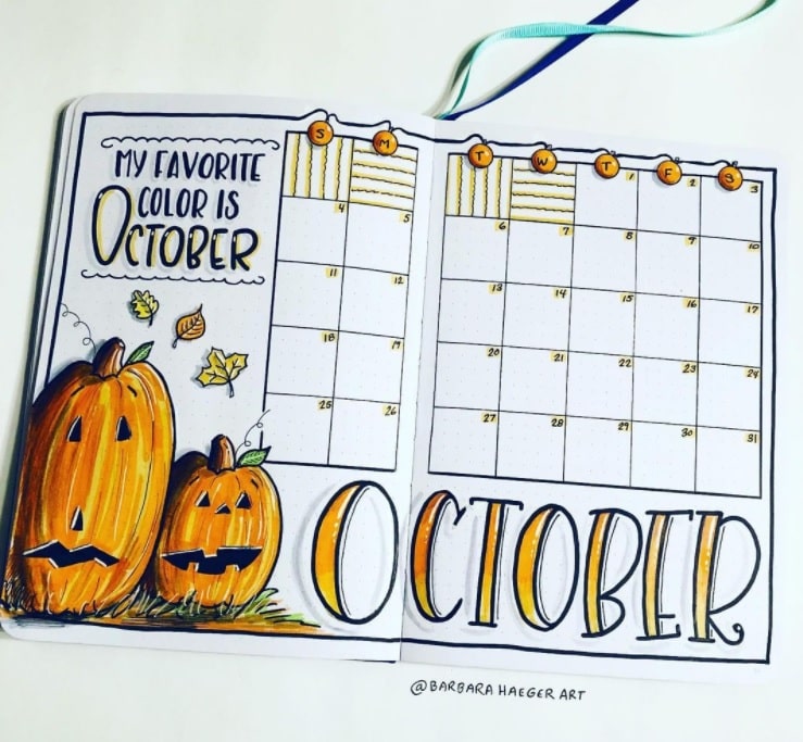 21 October Bullet Journal Ideas and Templates