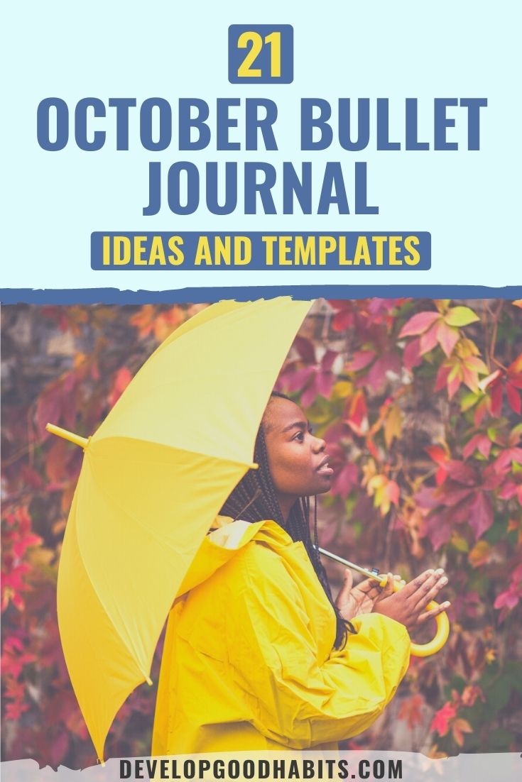 21 October Bullet Journal Ideas and Templates