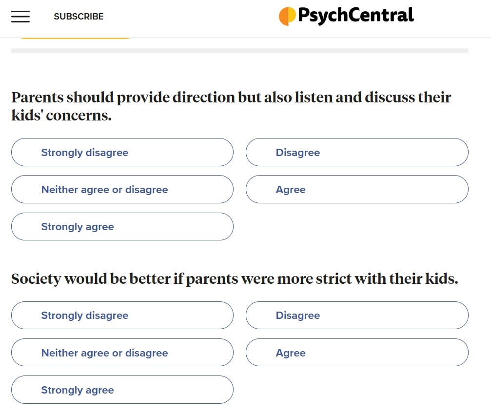 parenting style quiz psychology | parenting style quizlet | parenting style quiz for students