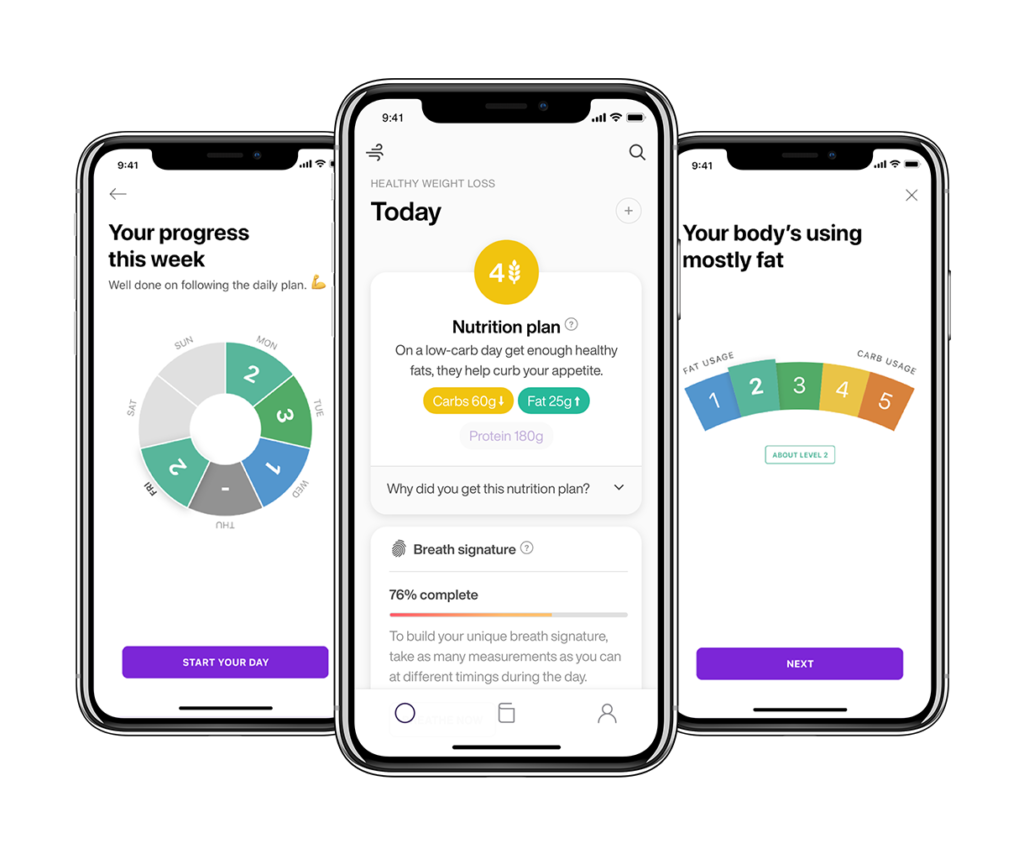 Lumen app screenshots | best weight loss app for free | weight loss app