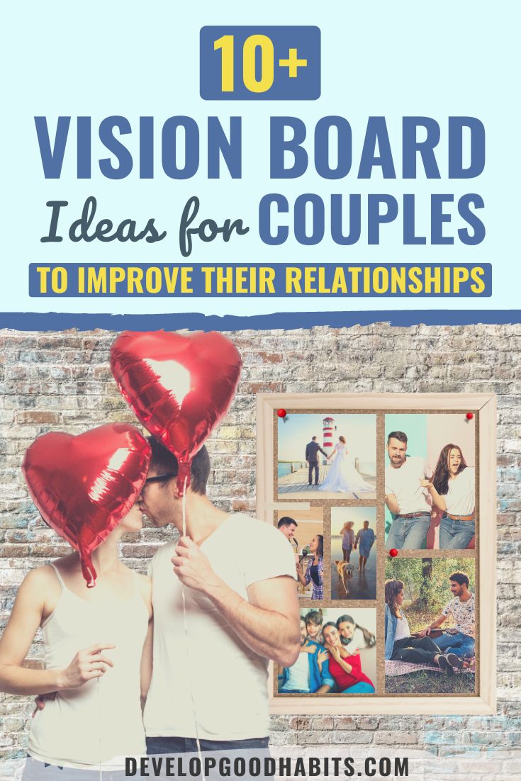 13 vision board ideas for couples to improve their relationships