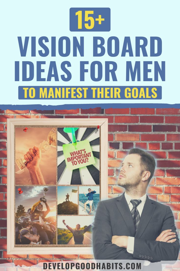 17 Vision Board Ideas for Men to Manifest Their Goals
