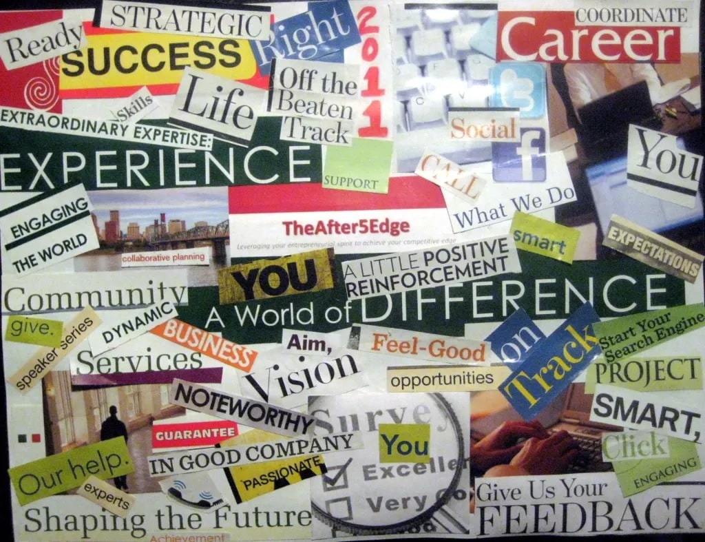 career vision board | job vision board | work vision board