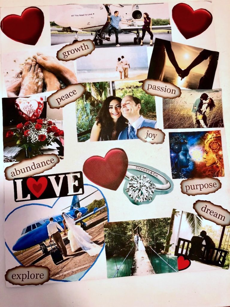 vision board to attract soulmate | vision board to attract a specific person | relationship vision board examples