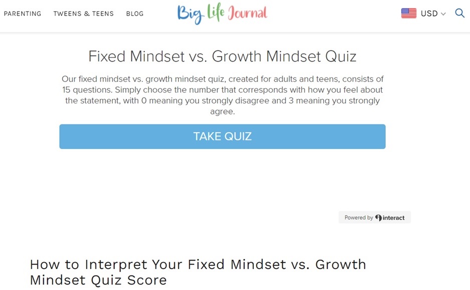 growth mindset quiz for teachers | growth mindset quiz for middle school students | fixed mindset vs growth mindset quiz