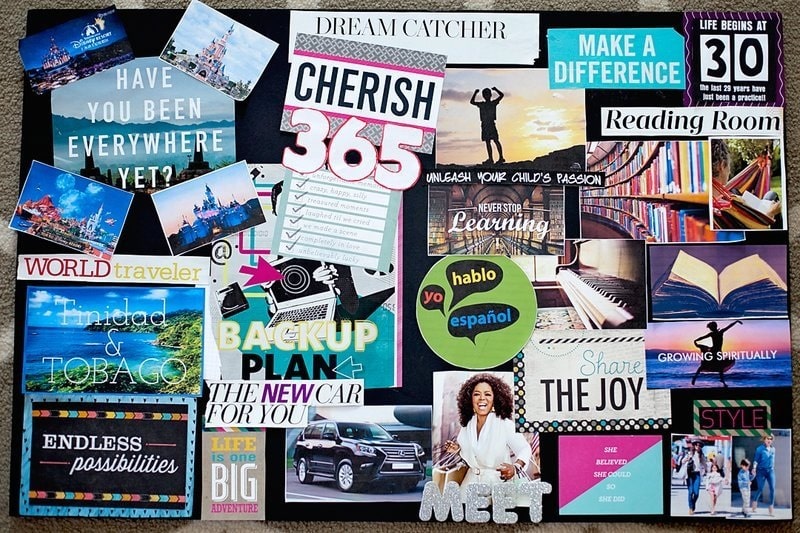 create a vision board | vision board ideas and examples | teenage vision boards