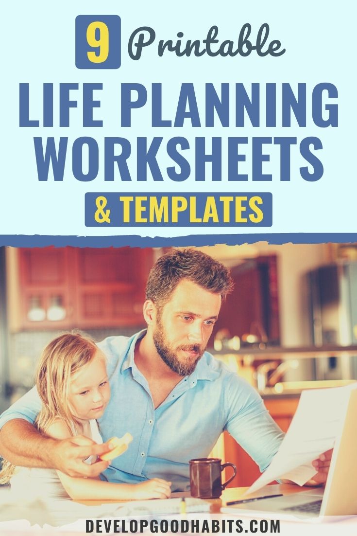 9 Printable Life Planning Worksheets & Templates