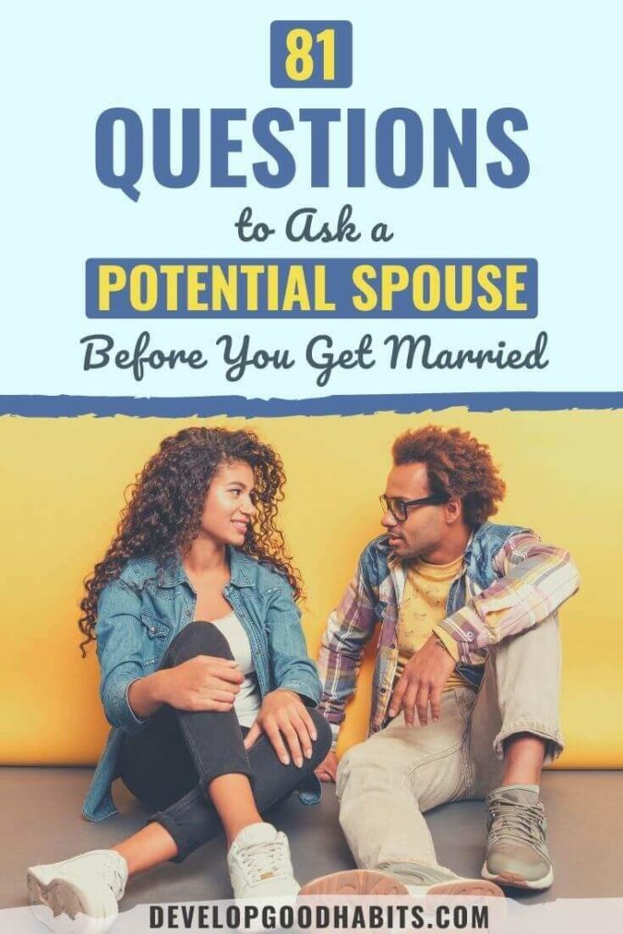 questions to ask a potential spouse | fun questions to ask before marriage | 20 questions to ask before getting married