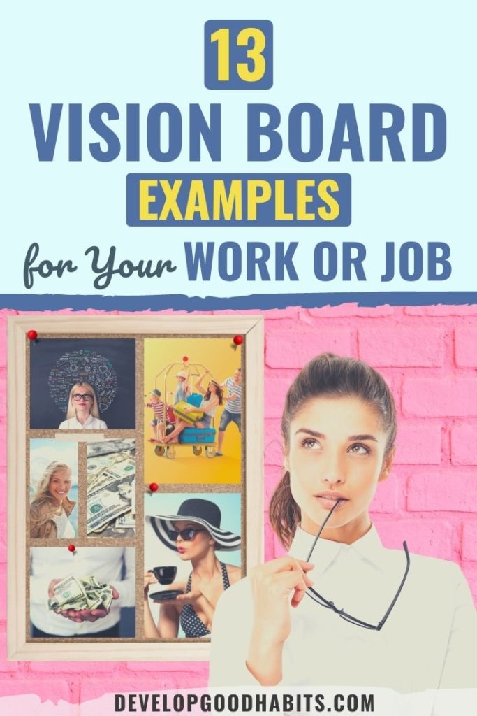 vision board for work | vision board template | vision board ideas