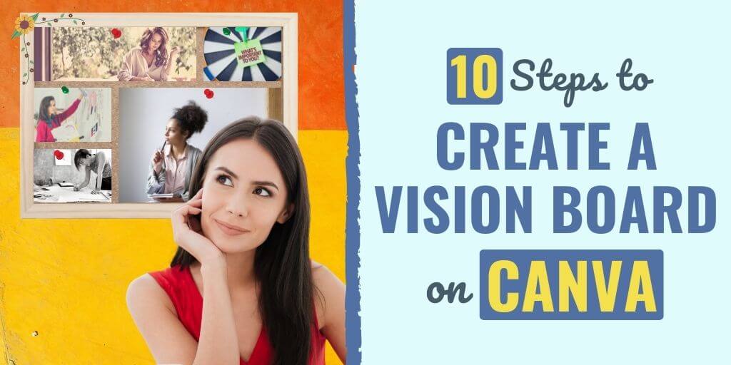 how to create a vision board on canva | canva vision board examples | canva vision board free