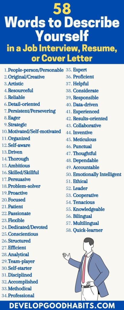 257 Good Words to Describe Yourself in EVERY Situation