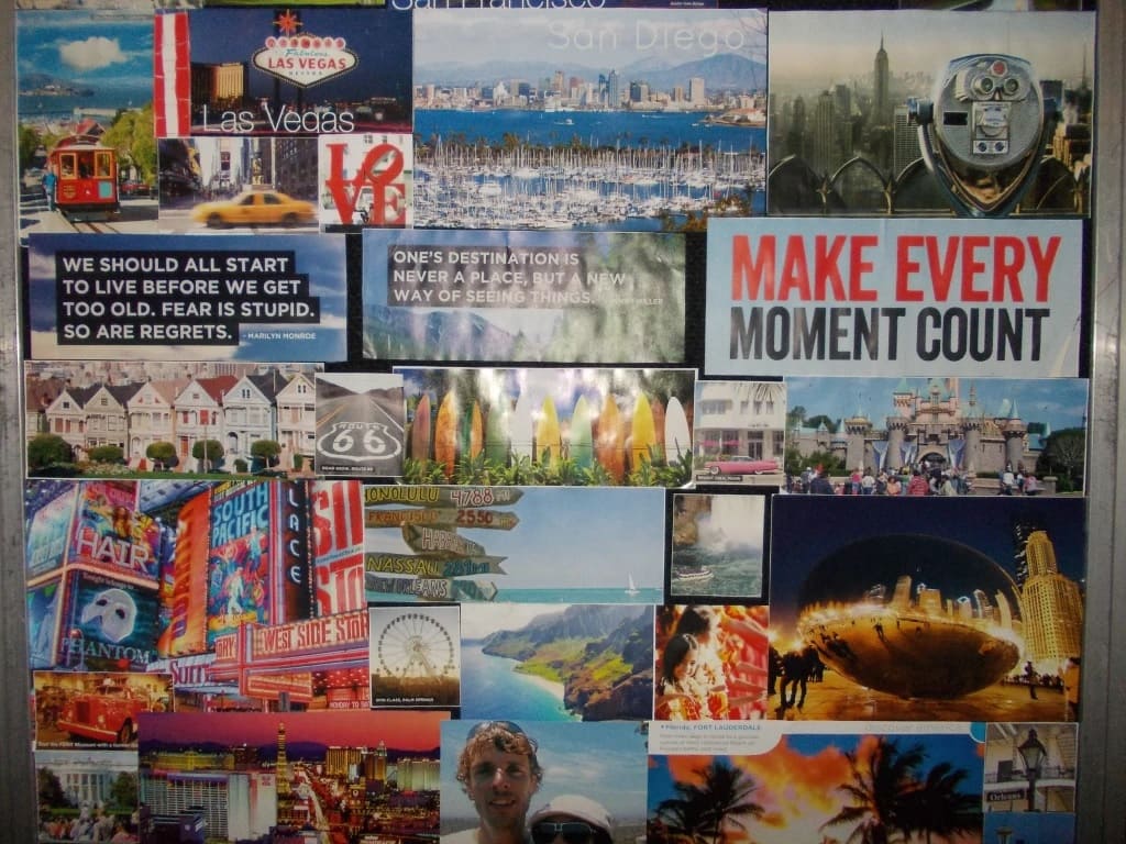 vision board ideas and examples | vision board | travel board ideas