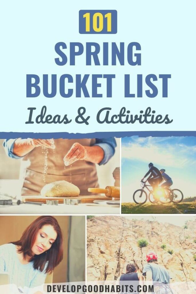 spring bucket list | winter bucket list | summer bucket list