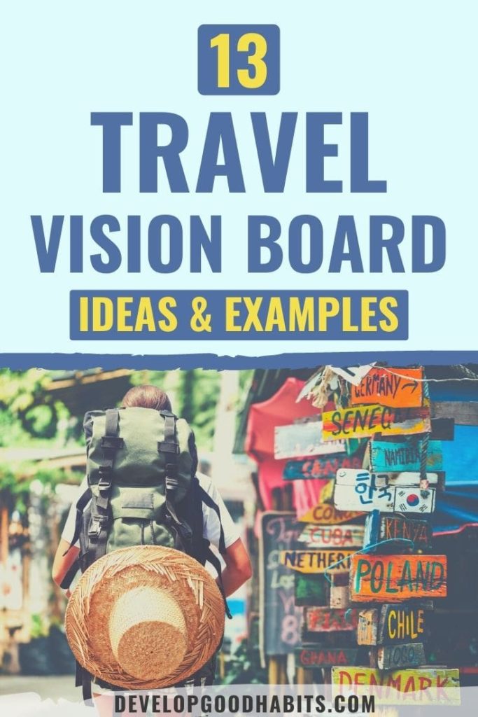 tableau de vision de voyage |  comment faire un tableau de vision de voyage |  idées de tableau de vision de voyage