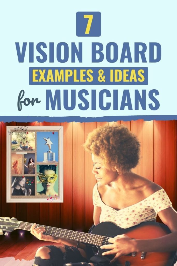 vision board for musicians |  musical vision board |  vision board ideas for musicians