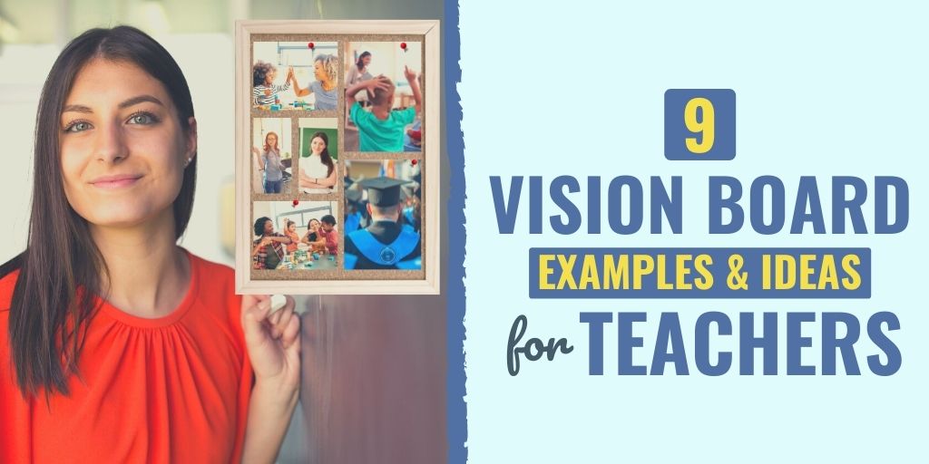 vision board for teachers | teacher vision board template | vision board ideas for teachers