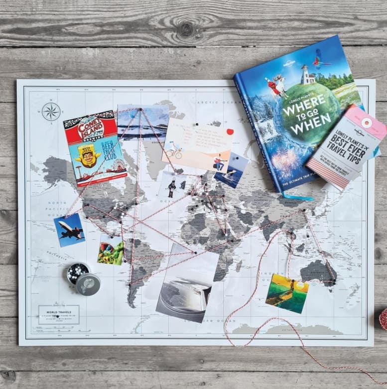 vision board for traveling | vision board ideas | travel board ideas