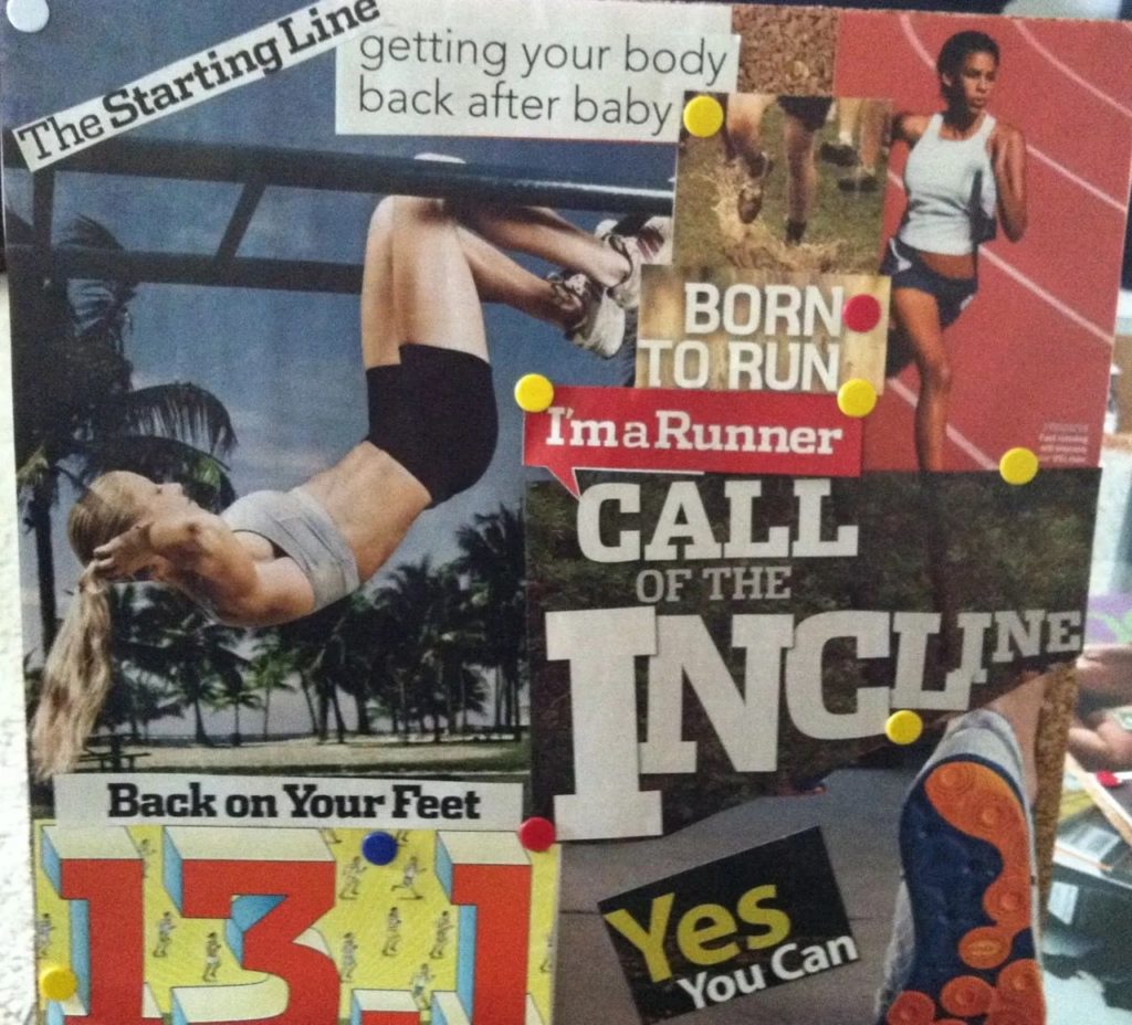 sports vision board | examples of a vision board for students | how to make a fitness vision board