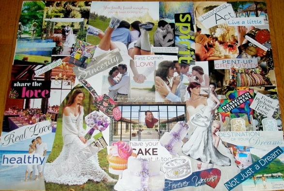 diy wedding vision board | wedding vision board ideas | marriage vision board examples