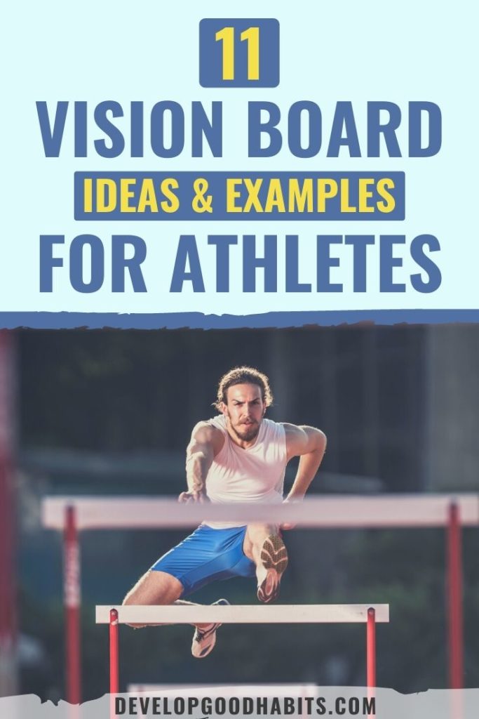 vision board for athletes | vision board template | vision board ideas