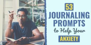 journaling for anxiety | journaling for anxiety prompts | anxiety journal template
