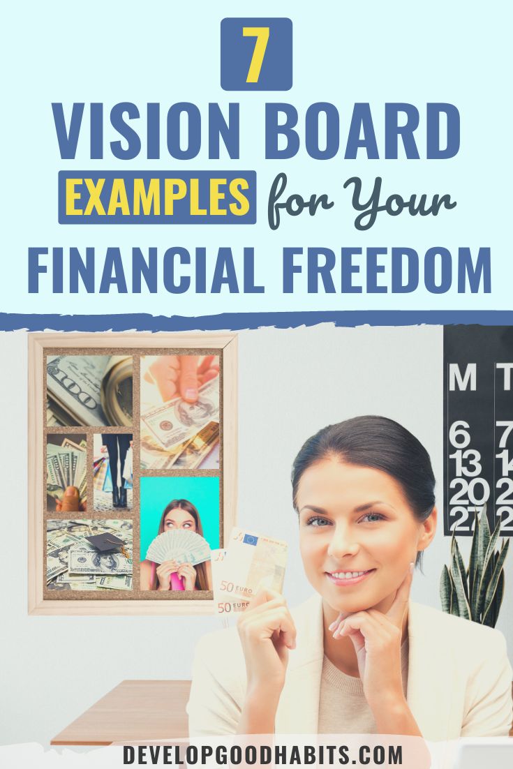 7 Vision Board Examples for Your Financial Freedom