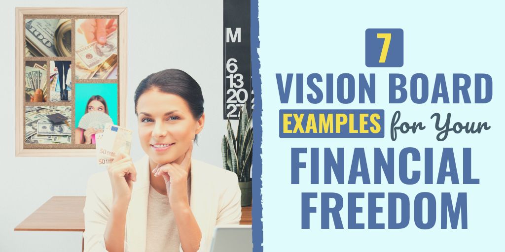 vision board for financial freedom | financial vision board template | financial vision board ideas