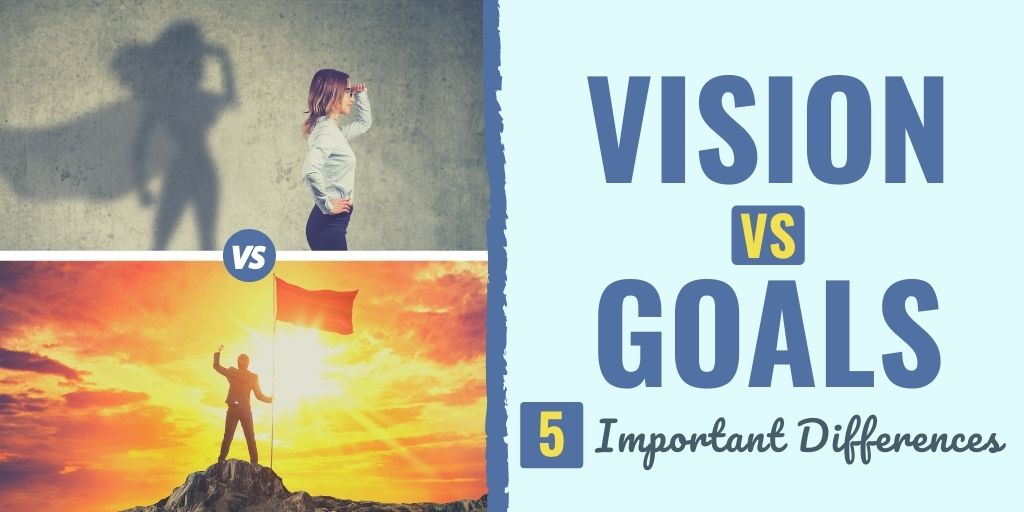 vision vs goals | vision vs goal examples | vision vs goal vs objective